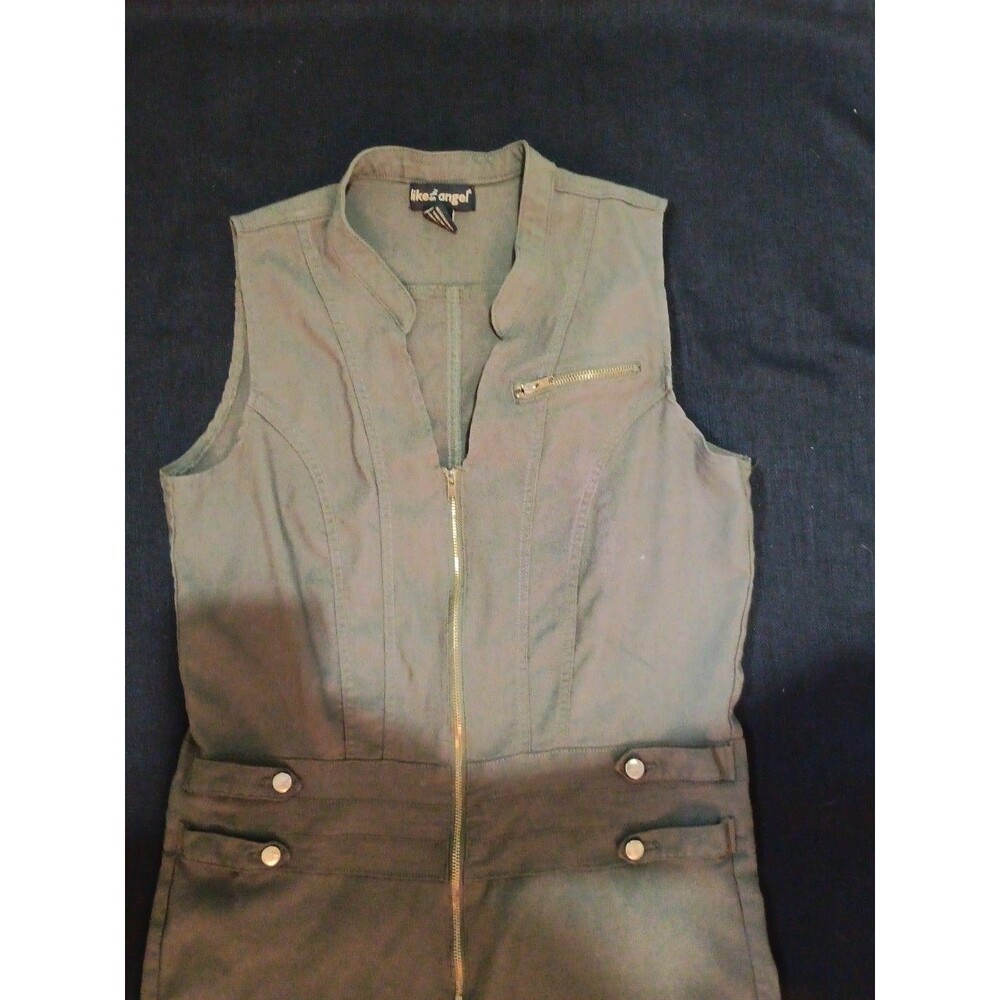 Forrest green Romper